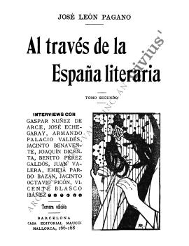 Al través de la España literaria (León Pagano, José)