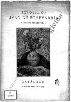 Exposición Juan de Echevarría. Catálogo