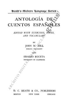 Antología de cuentos españoles