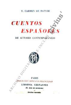 Cuentos españoles de autores contemporáneos