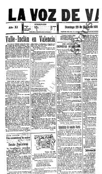 Valle-Inclán en Valencia