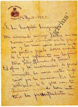 Carta a Leopoldo Lugones
