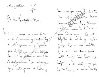 Carta a Leopoldo Alas, Clarín