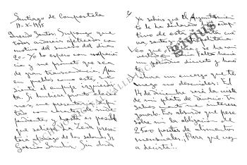 Carta a Santos Martínez Saura