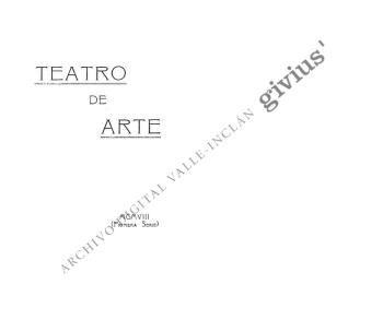 Carta-Manifiesto de creación del Teatro de Arte
