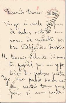 Carta a Rubén Darío
