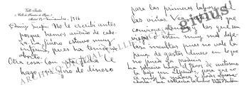 Carta a Serafín González Tobío, casero de La Merced (A Pobra do Caramiñal)