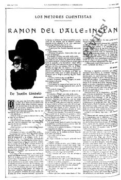Los mejores cuentistas. Ramón del Valle-Inclán. De Jardín umbrío. Un cabecilla